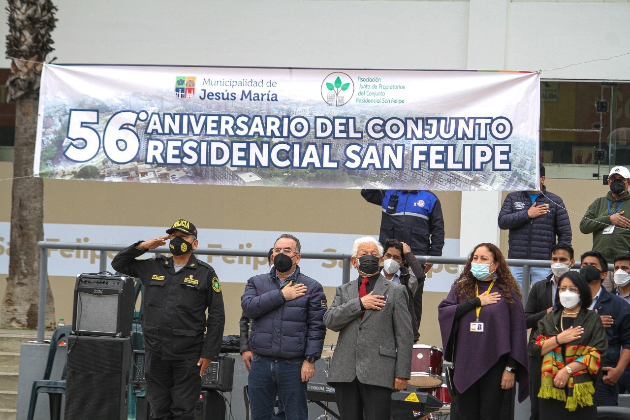 El evento conto con la preencial del teniente alcalde Fernando Heresi, y representantes más importantes del distrito y la residencial San Felipe