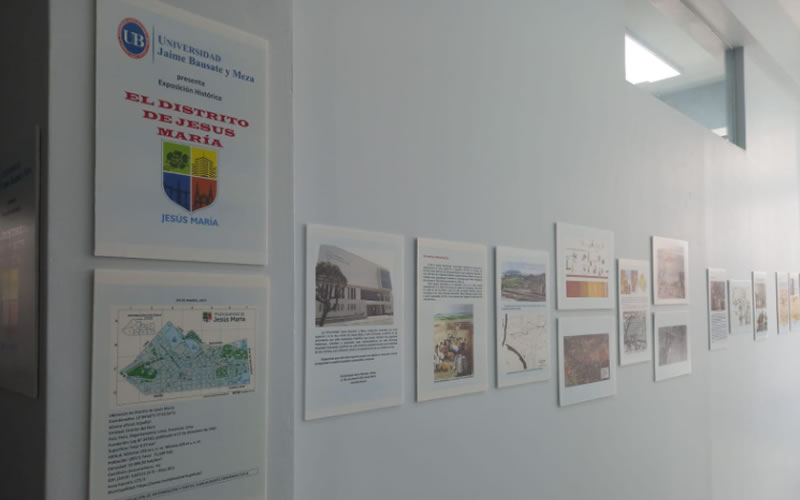 Universidad Jaime Bausate y Meza entrega exposición sobre historia del distrito