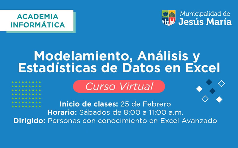 Curso Virtual Gratuito: Modelamiento, Análisis y Estadísticas de Datos en Excel