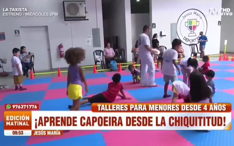 Aprende Capoeira desde la chiquititud en Jesús María